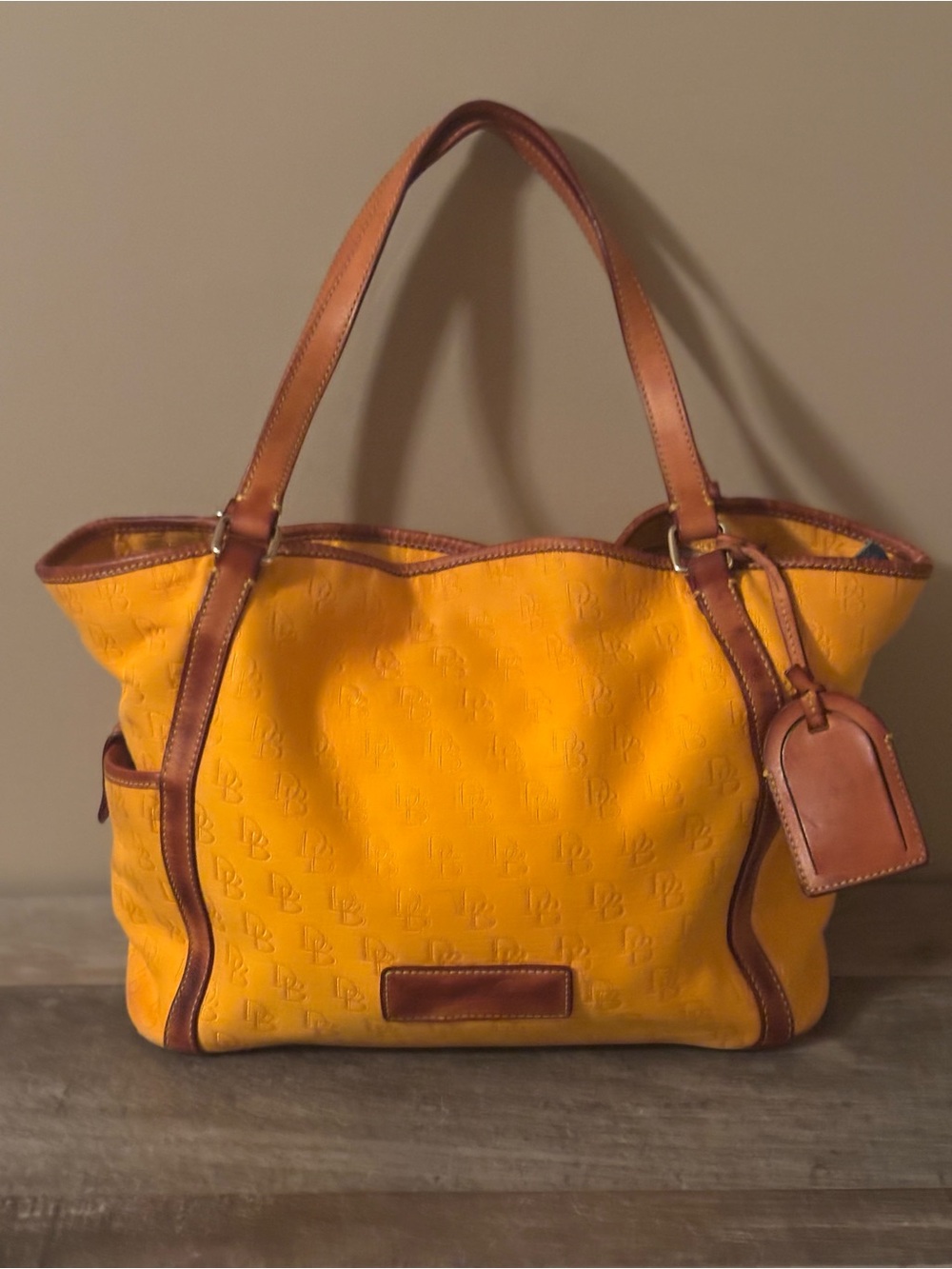 DOONEY & BOURKE MONOGRAM CANVAS KRISTEN TOTE